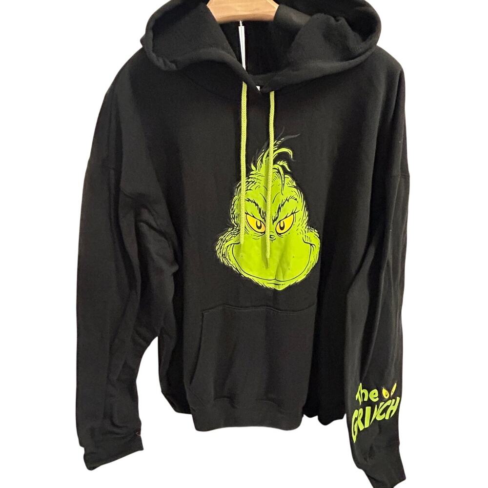 Grinch Women's Christmas pullover hoodie sz xxl (20)